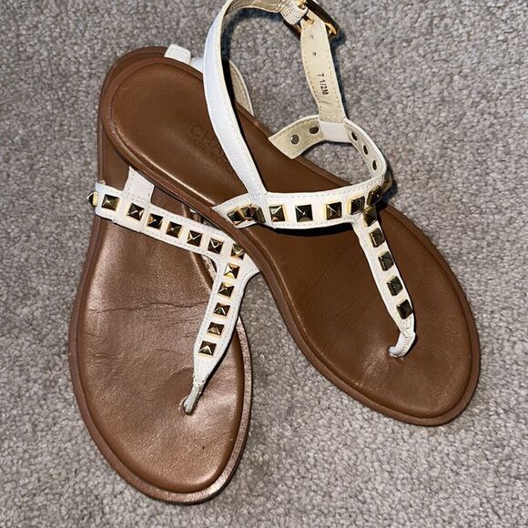 Michael Michael Kors Niko Leather Studded Sandal - Picture 6 of 9